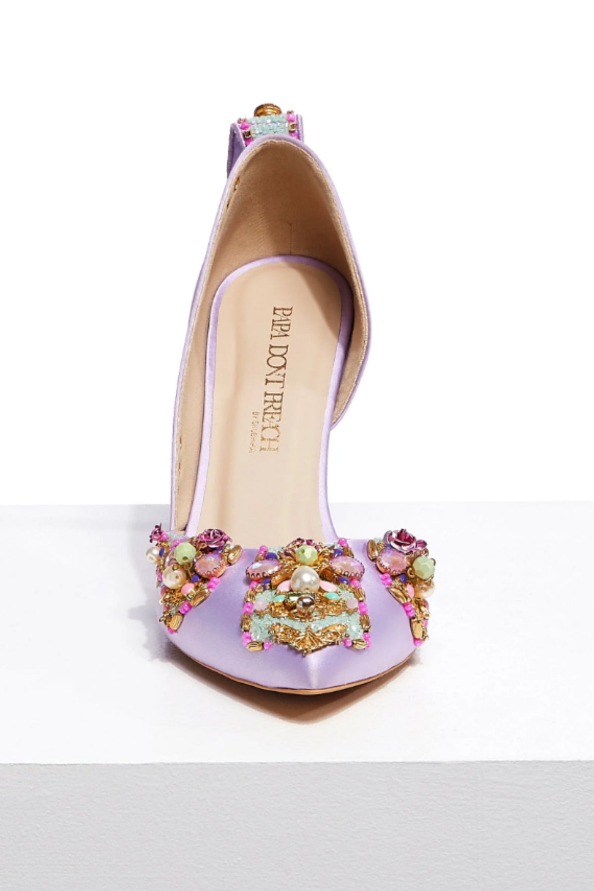 Very Peri Embroidered Pumps