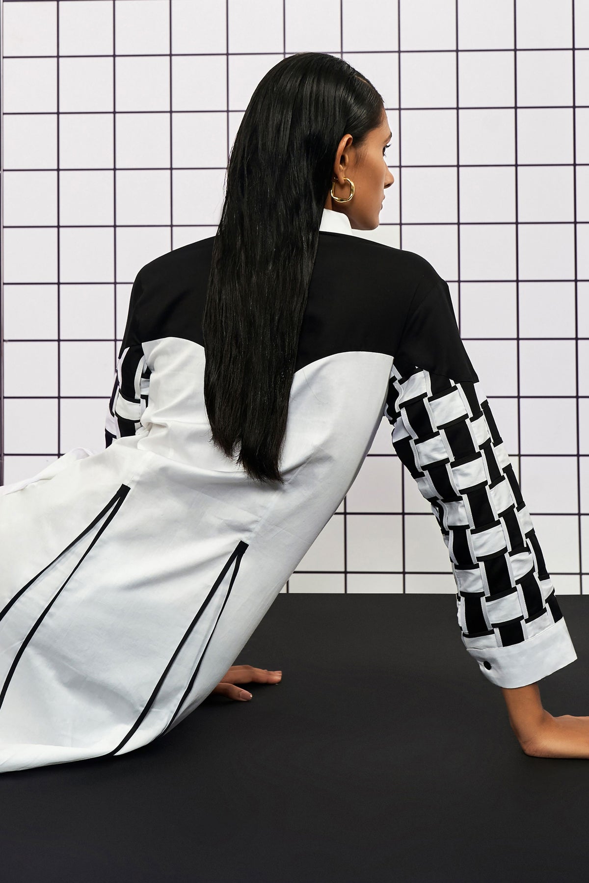 Woven Outline Dress