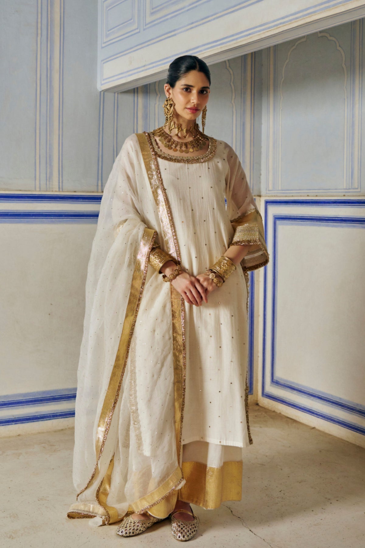 Ivory Straight Kurta Set
