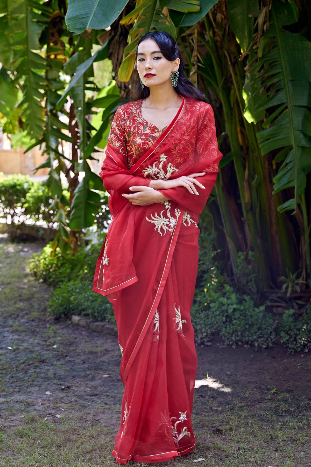 Akshara Red Saree