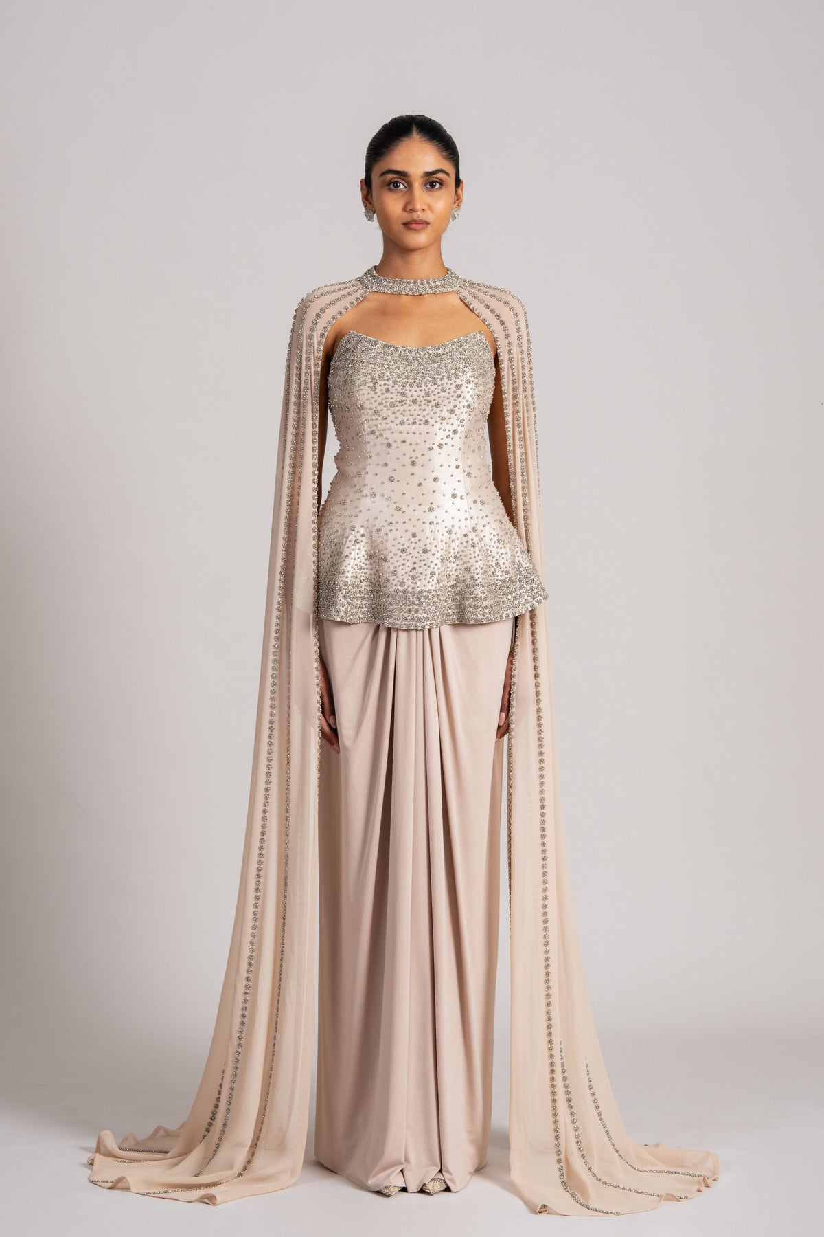 Crystal Maze Draped Skirt Set