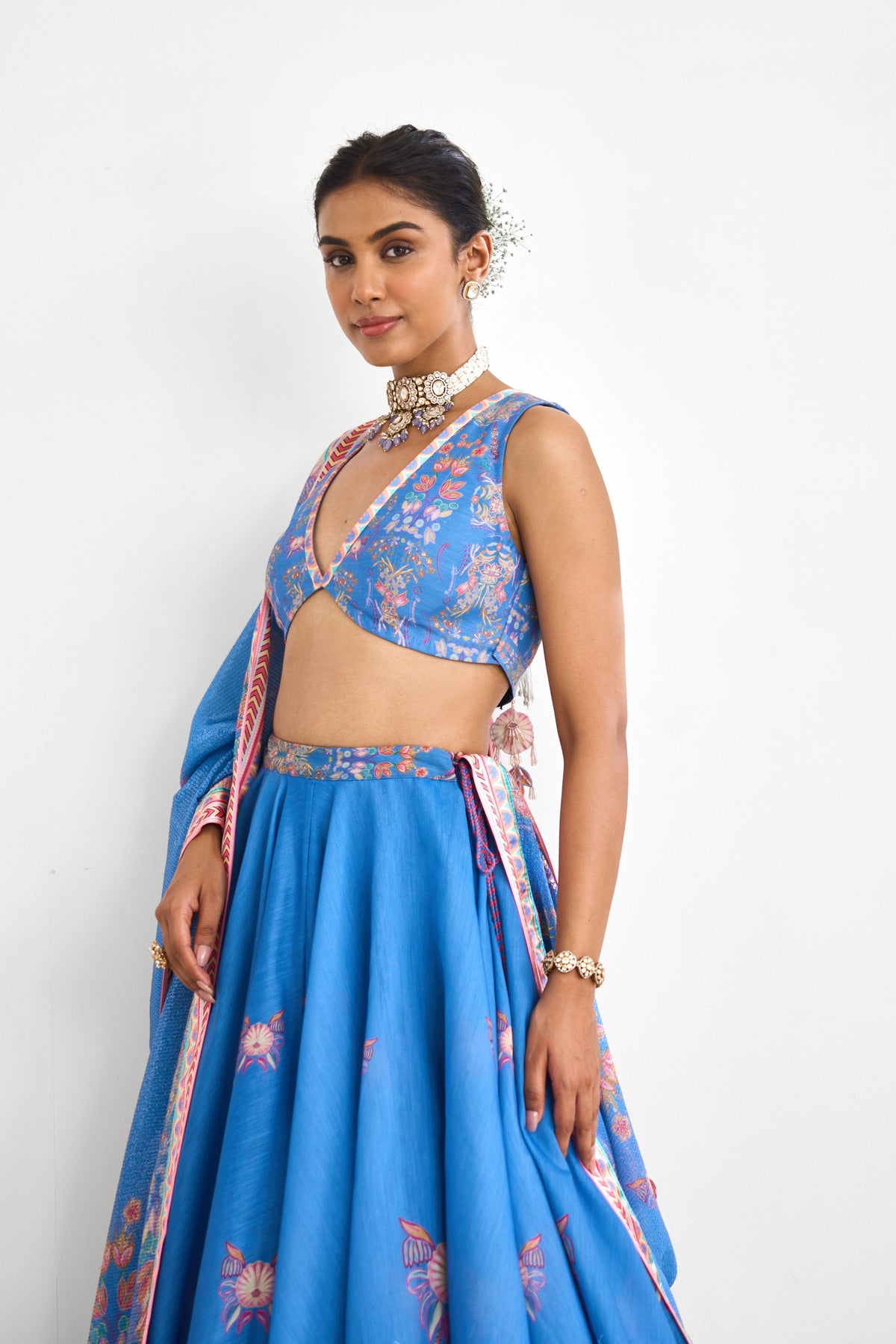 Blue Haze  Lehenga Set