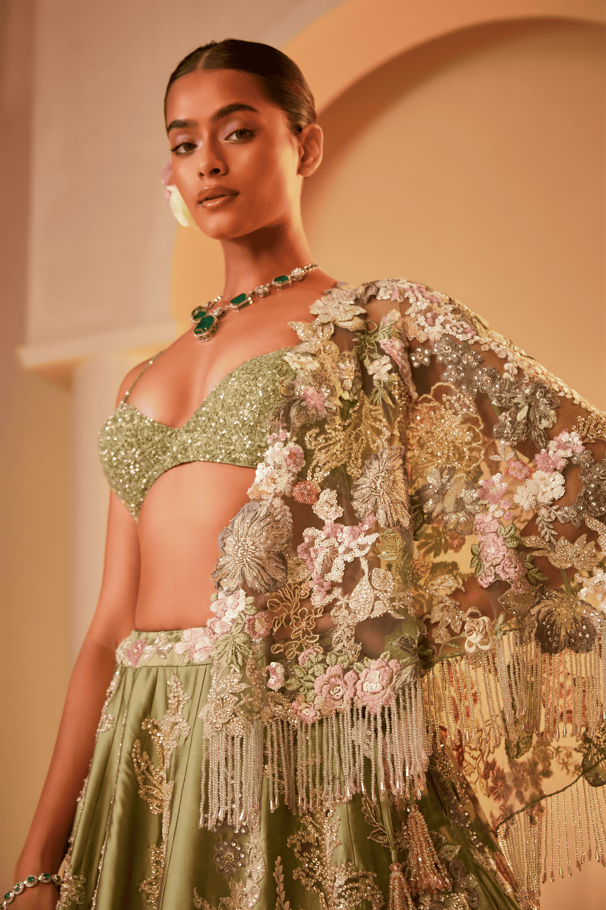 Firdaus Lehenga Set