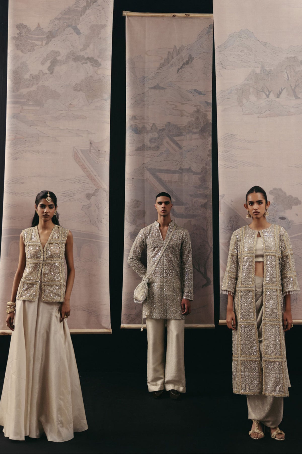 Ivory Mirrorwork Kurta