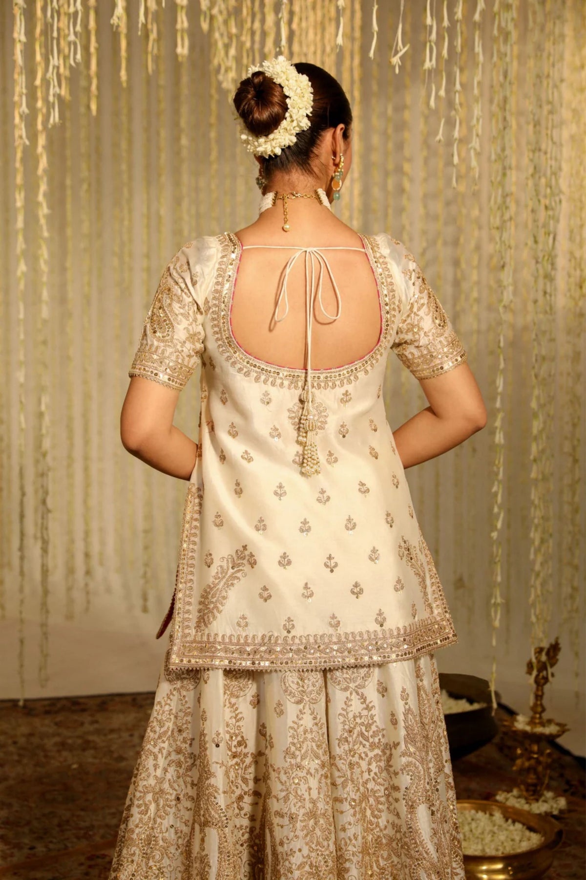 Mazneen Ivory Sharara Set