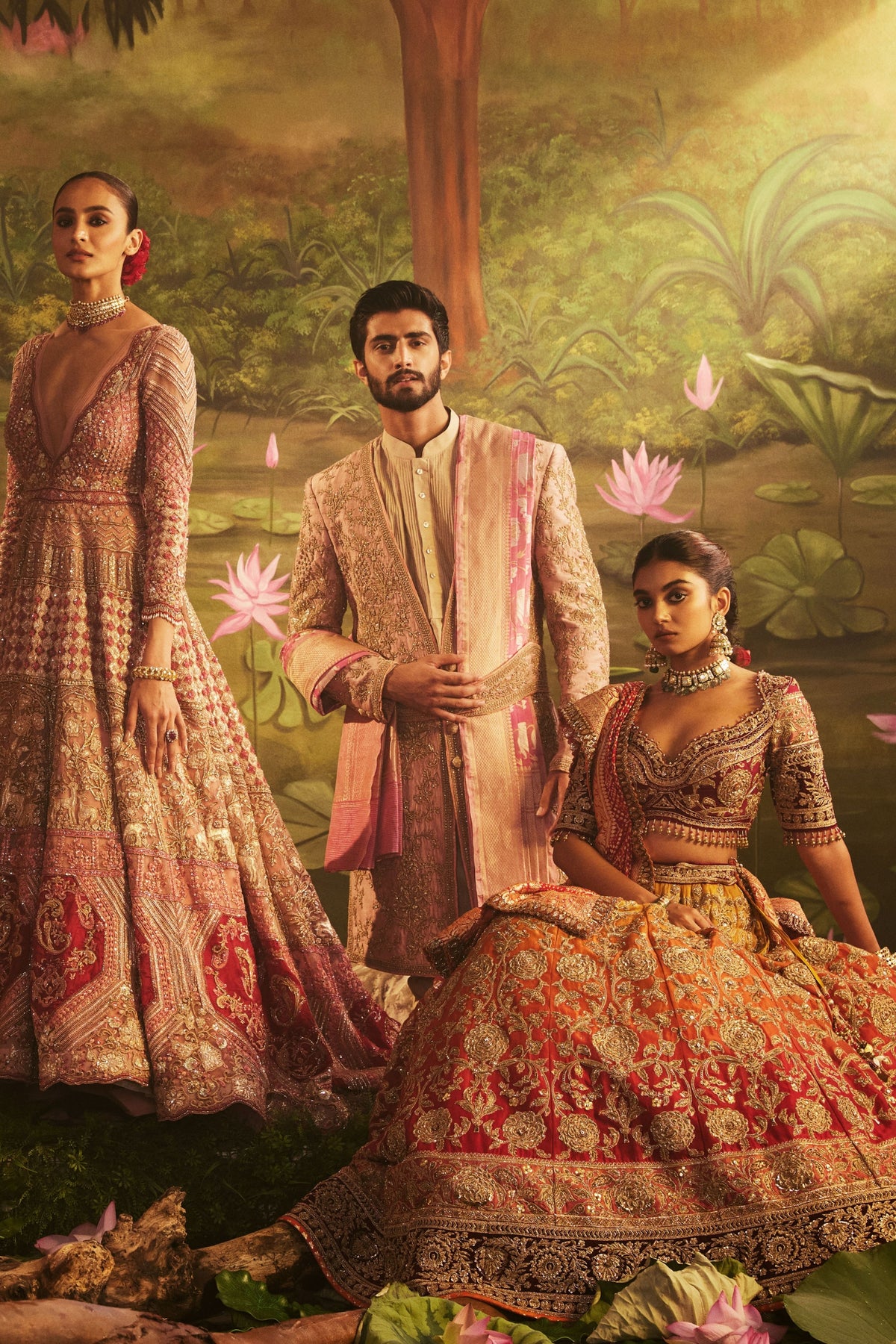 Zardozi Embroidered Organza Lehenga