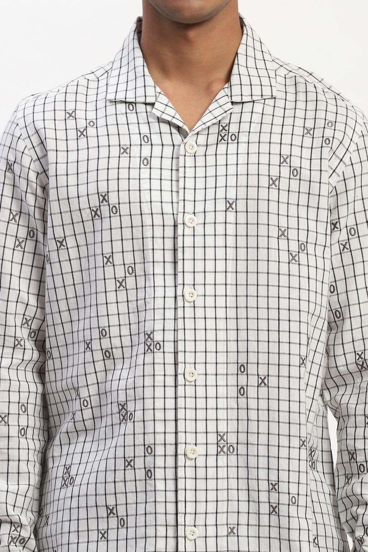 White Tic Tac Toe Shirt