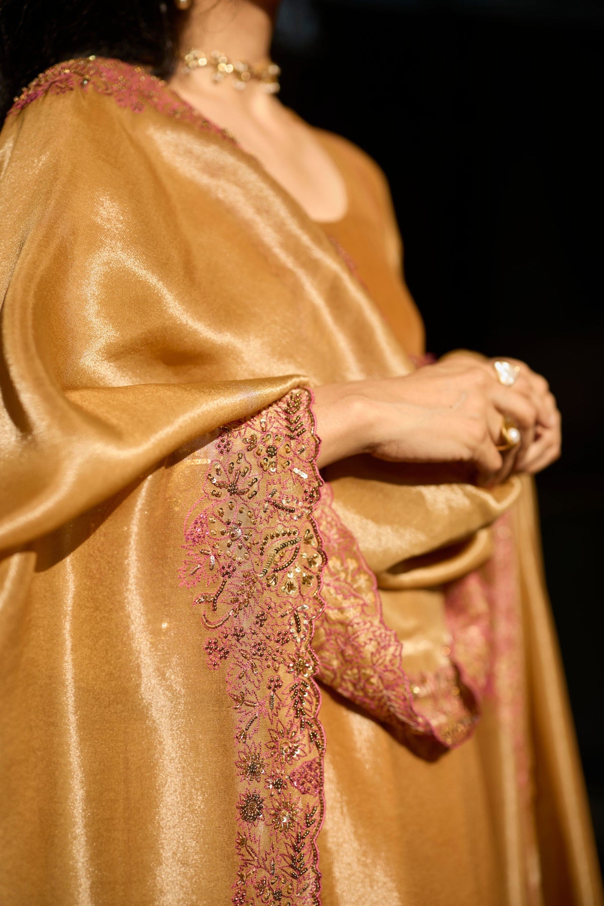 Mustard Dhara Kurta Set