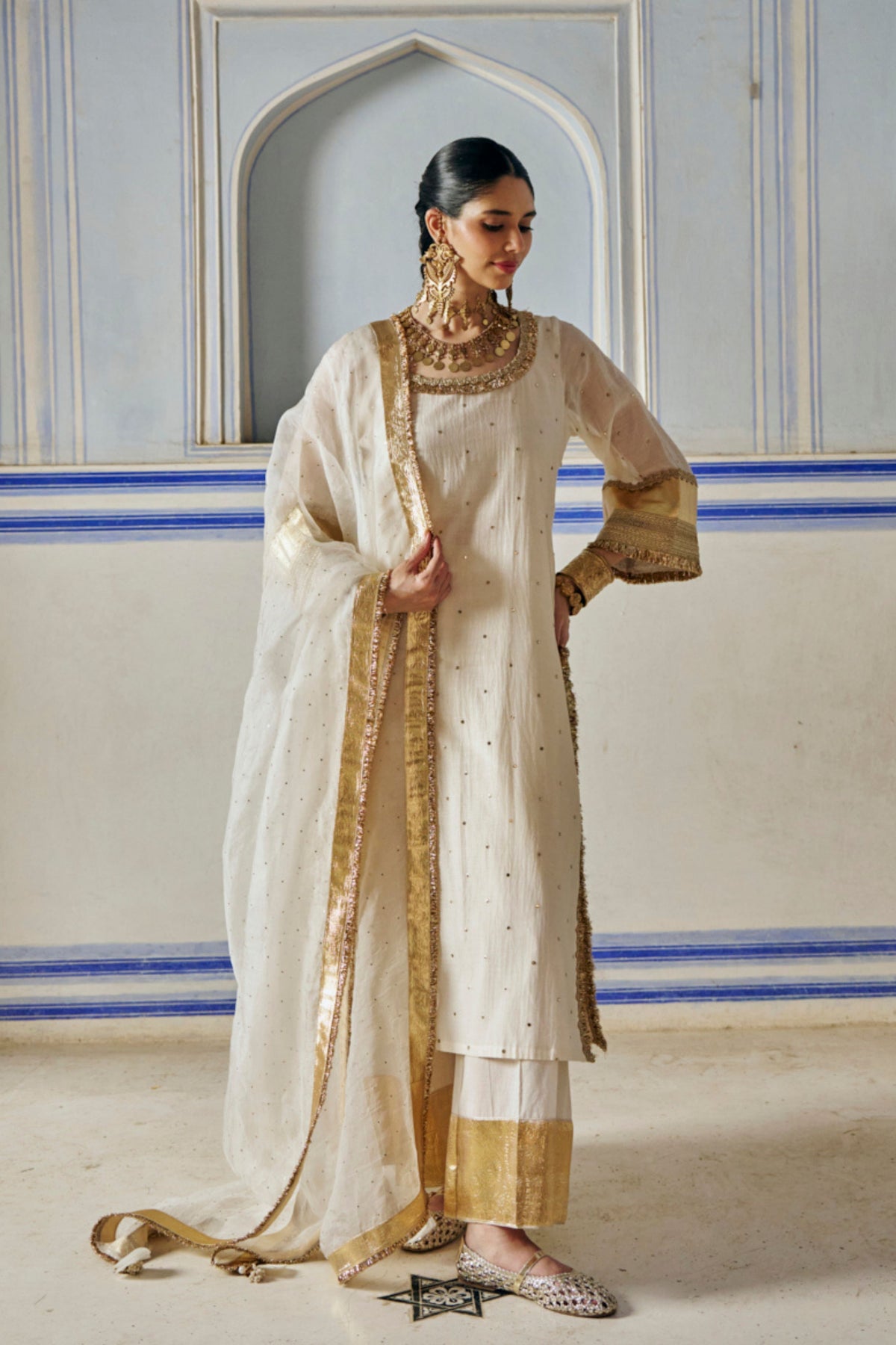 Ivory Straight Kurta Set