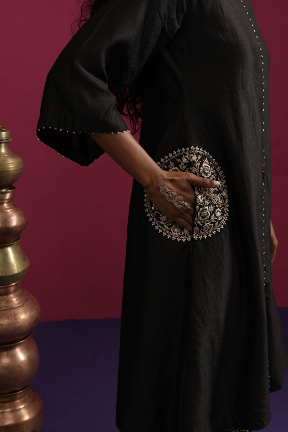 Peacock Pocket Kurta Set