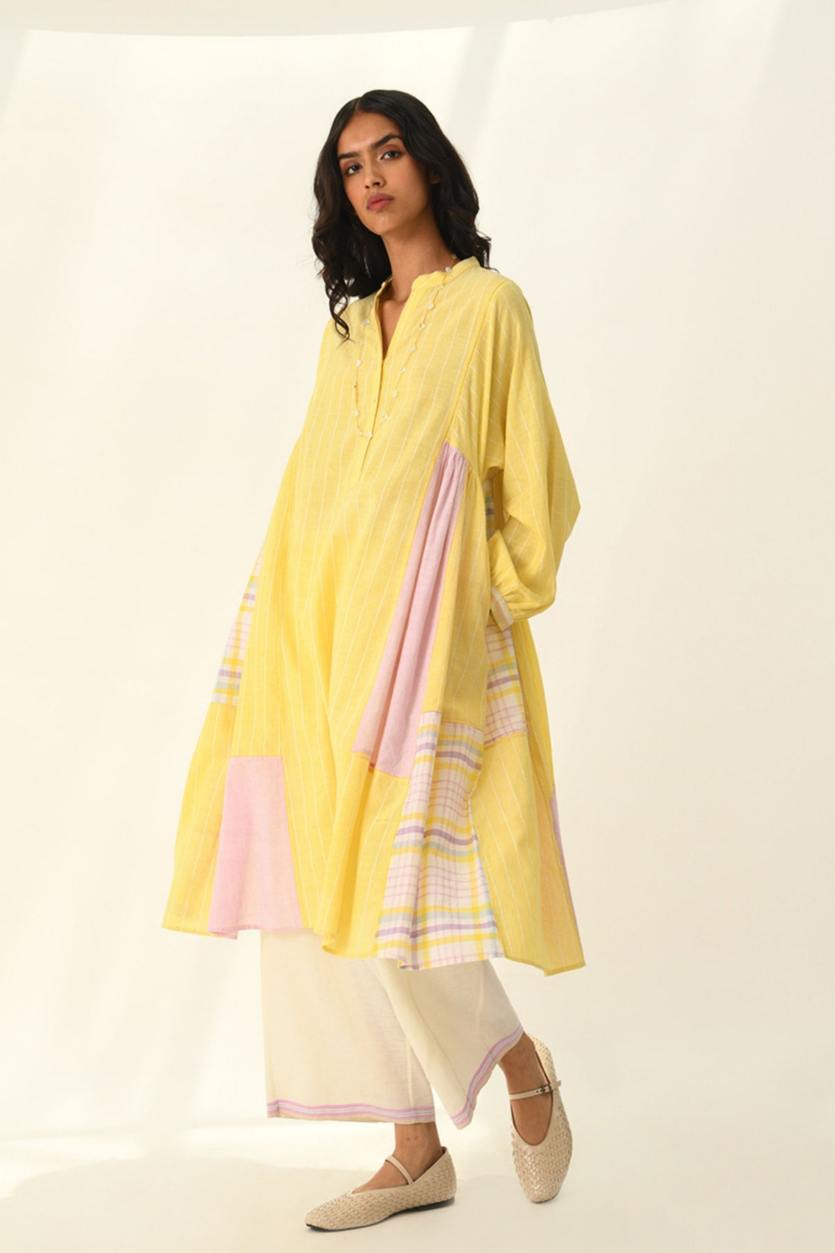Obtegens Patchwork Panel Dress