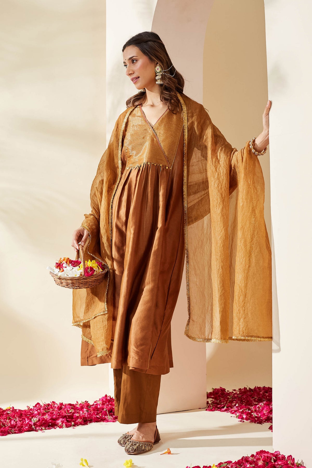 Brown Zohra Kurta Set