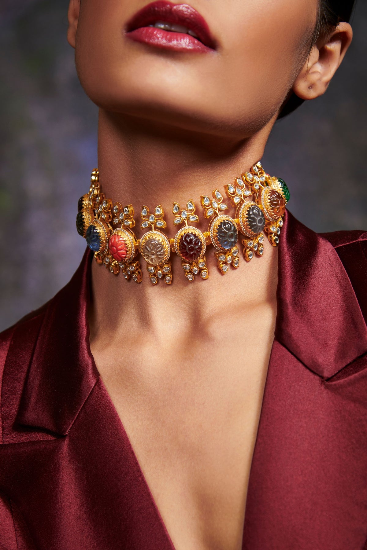 Valley of Flowers Choker And Bracelet