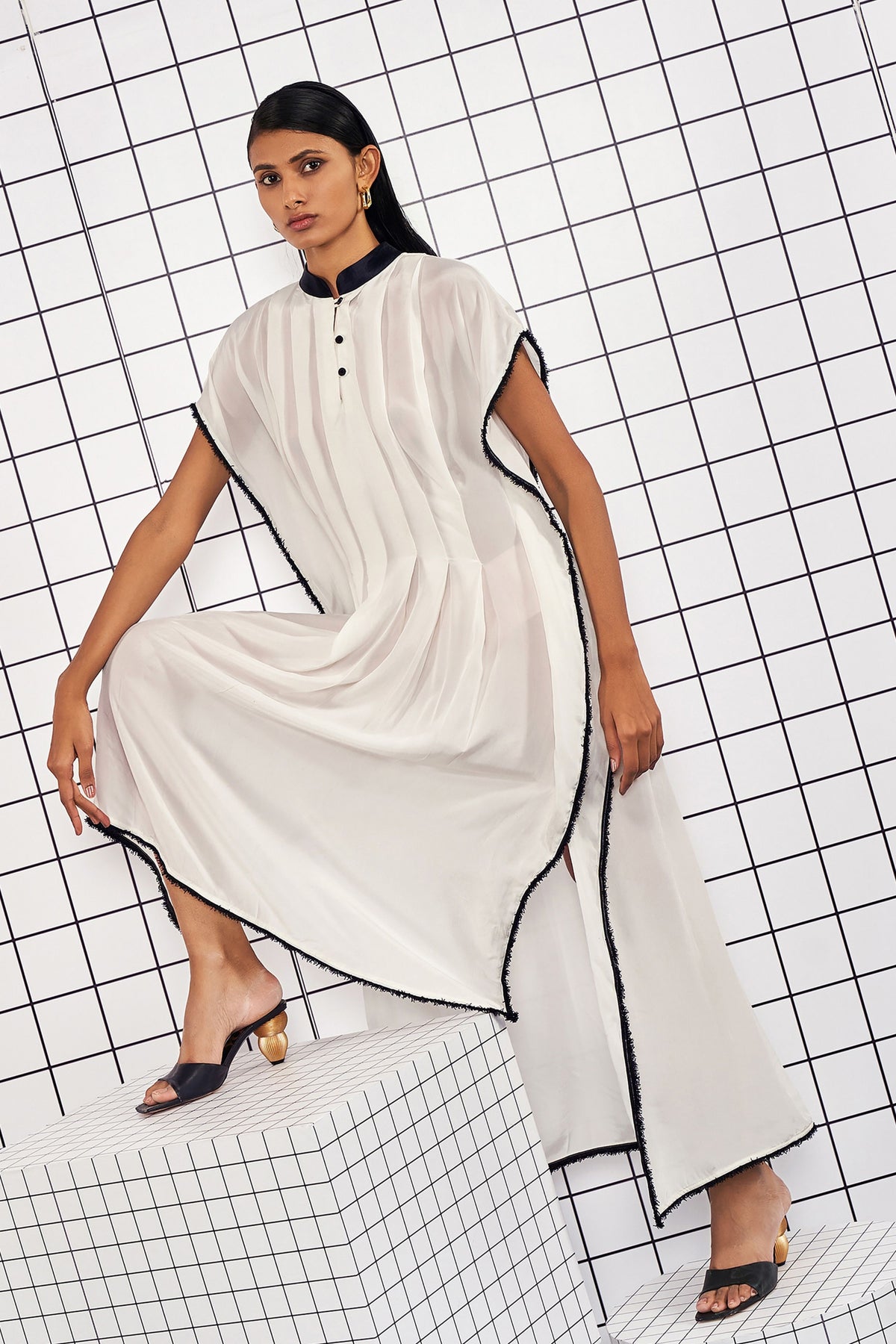 Oh Mia White Kaftan