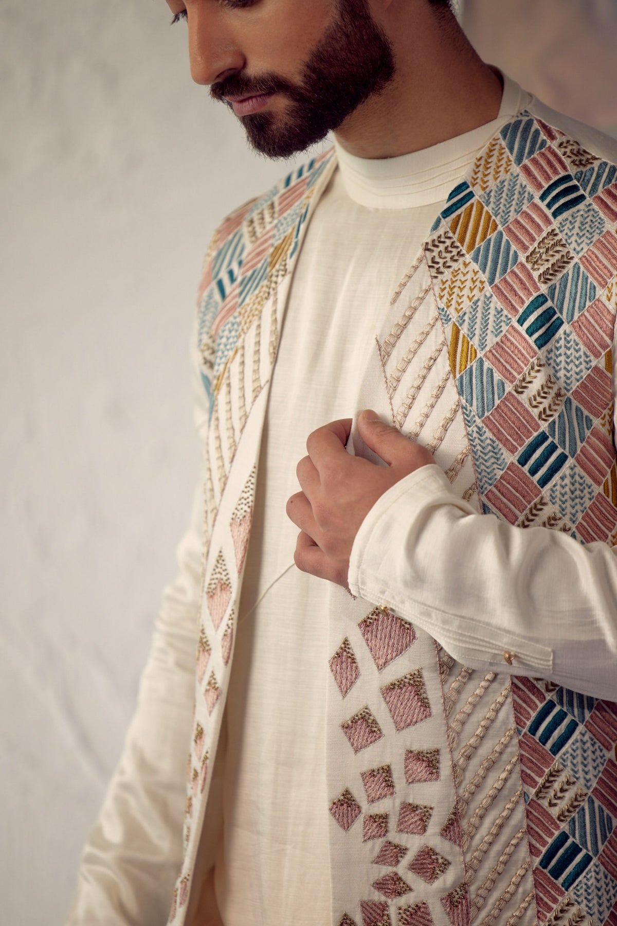 Phulkari Shrug Set