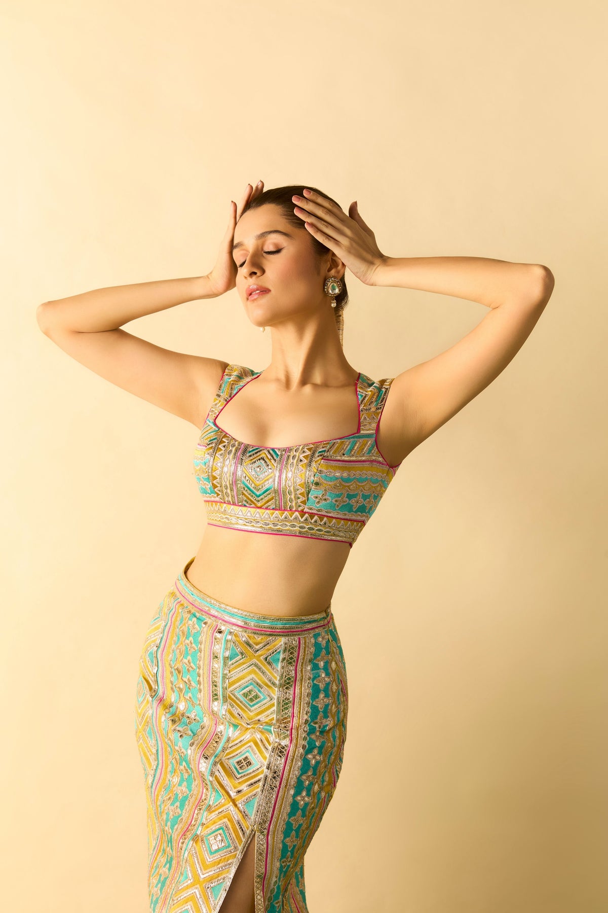 Kashvi Slit Skirt Set