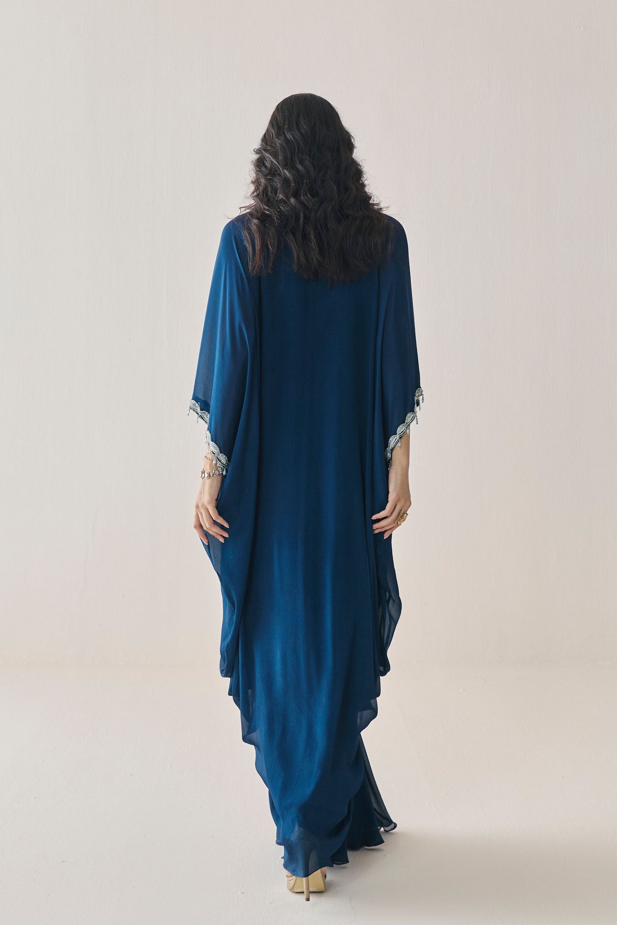 Silky Draped Kaftan