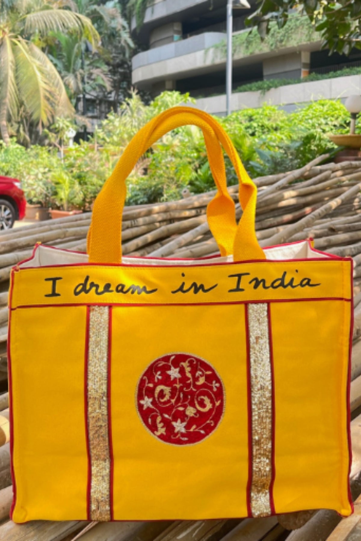 Tara in Tumeric Yellow Bag