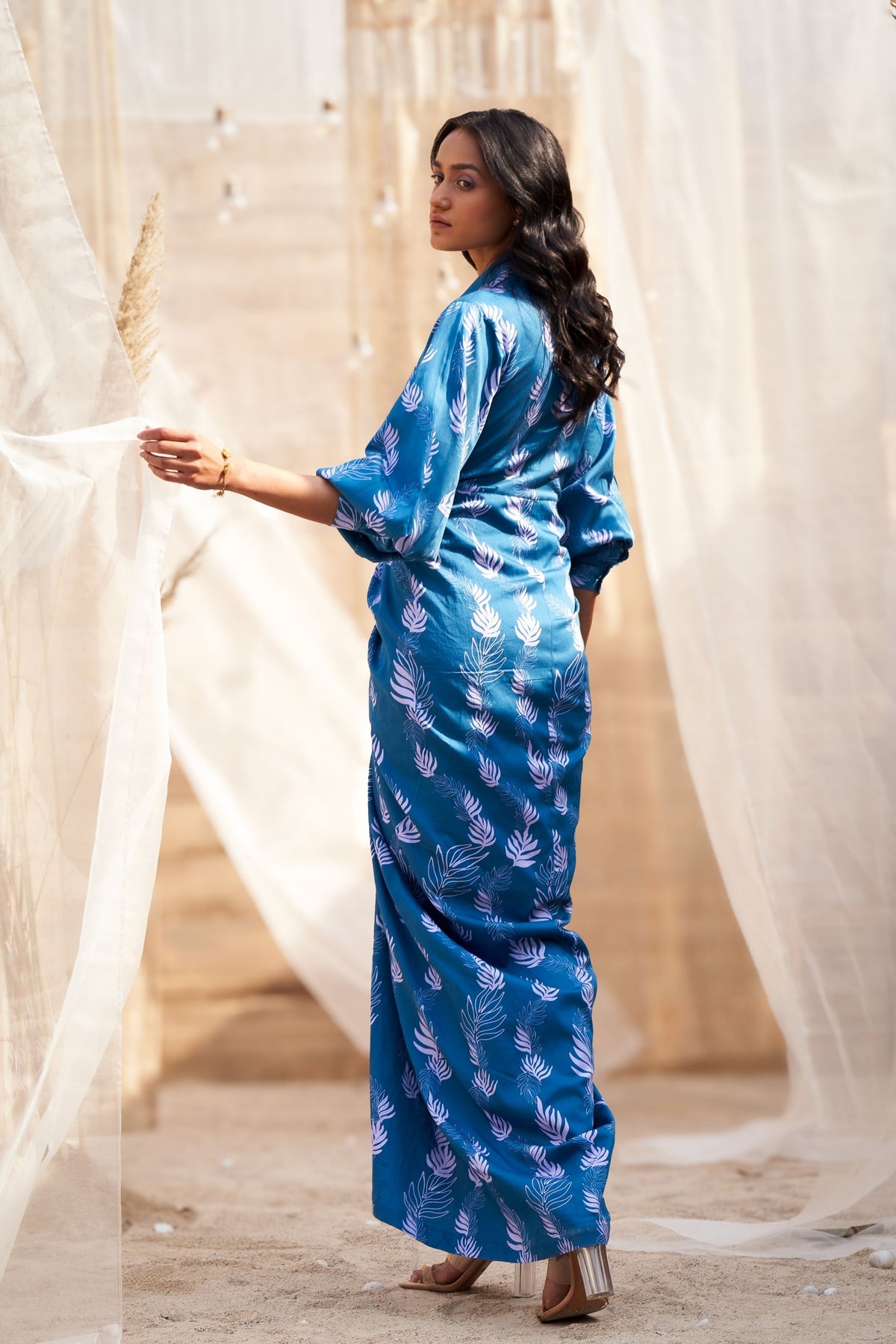Reveria Drape Skirt Dress