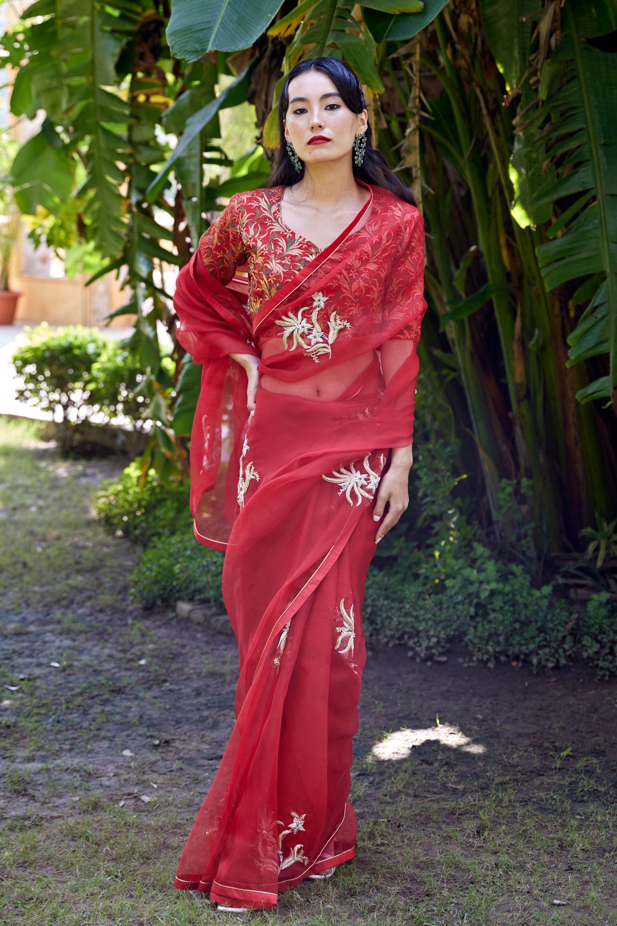 Akshara Red Saree