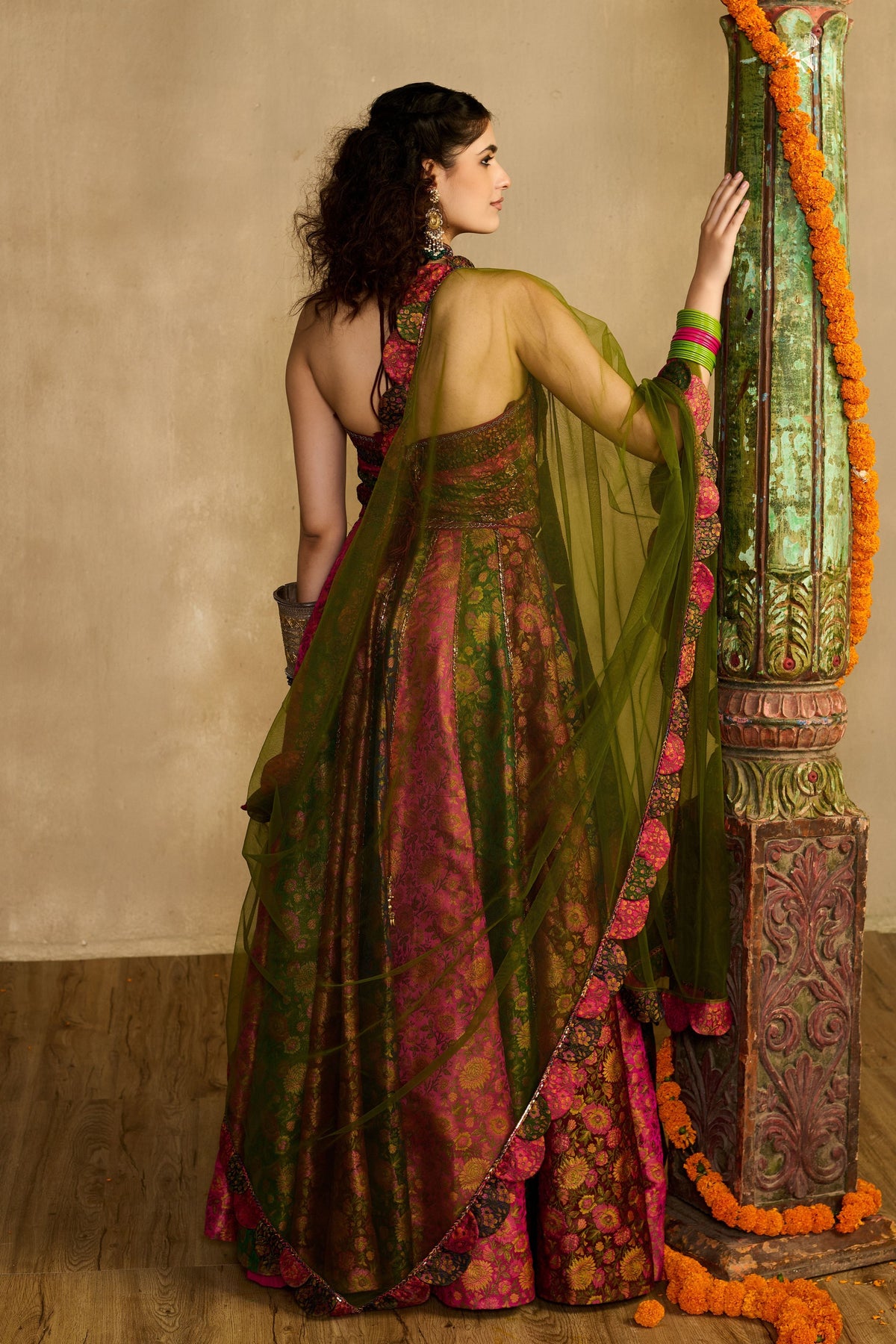 Ruh Rang Corset Lehenga Set