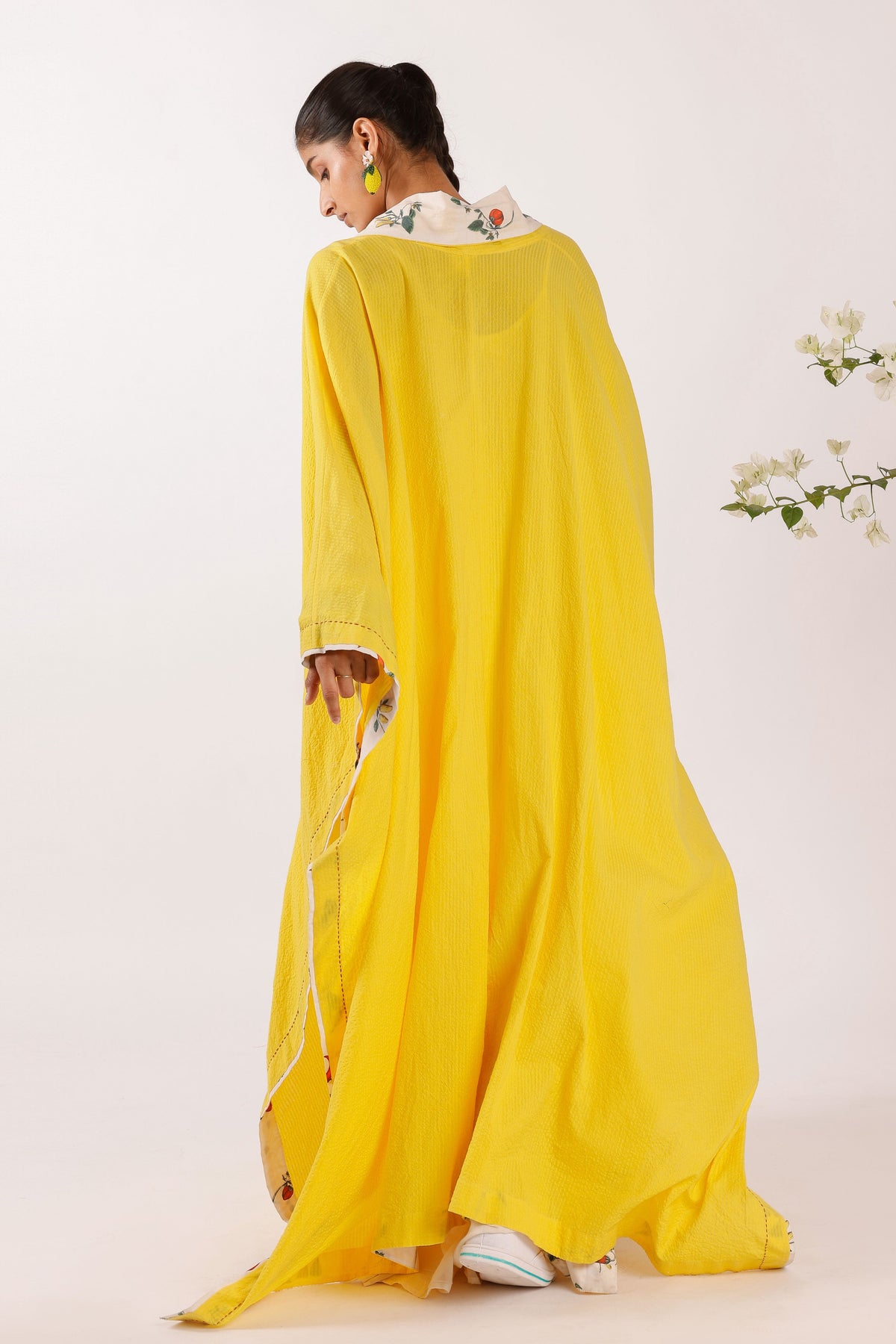 Chilli Print Yellow Shrug