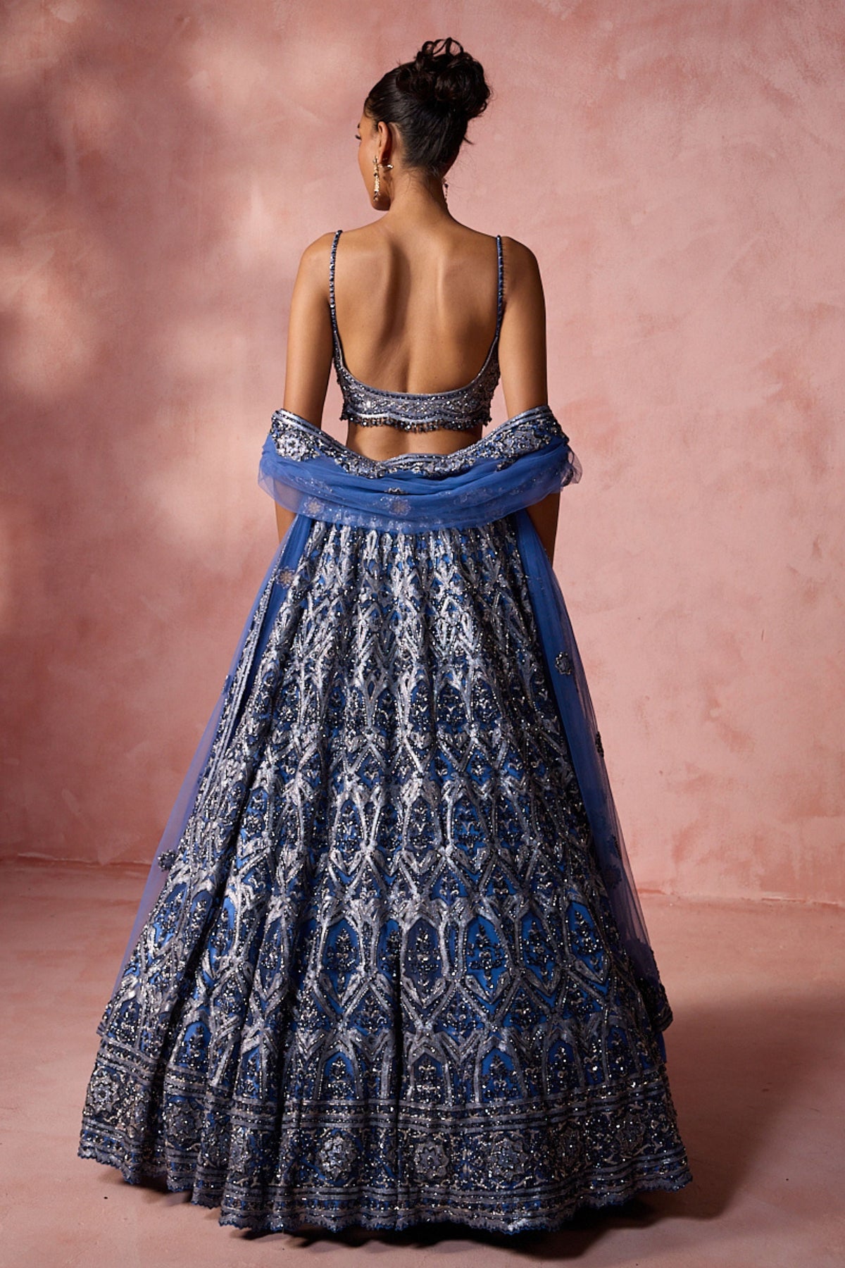Petrol Blue Lehenga Set