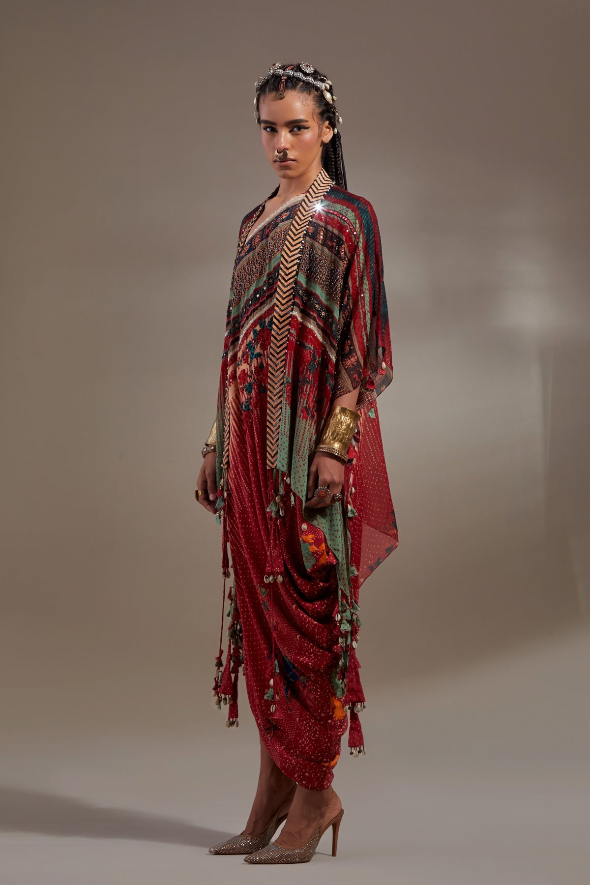 Veni Dupatta Jacket Set