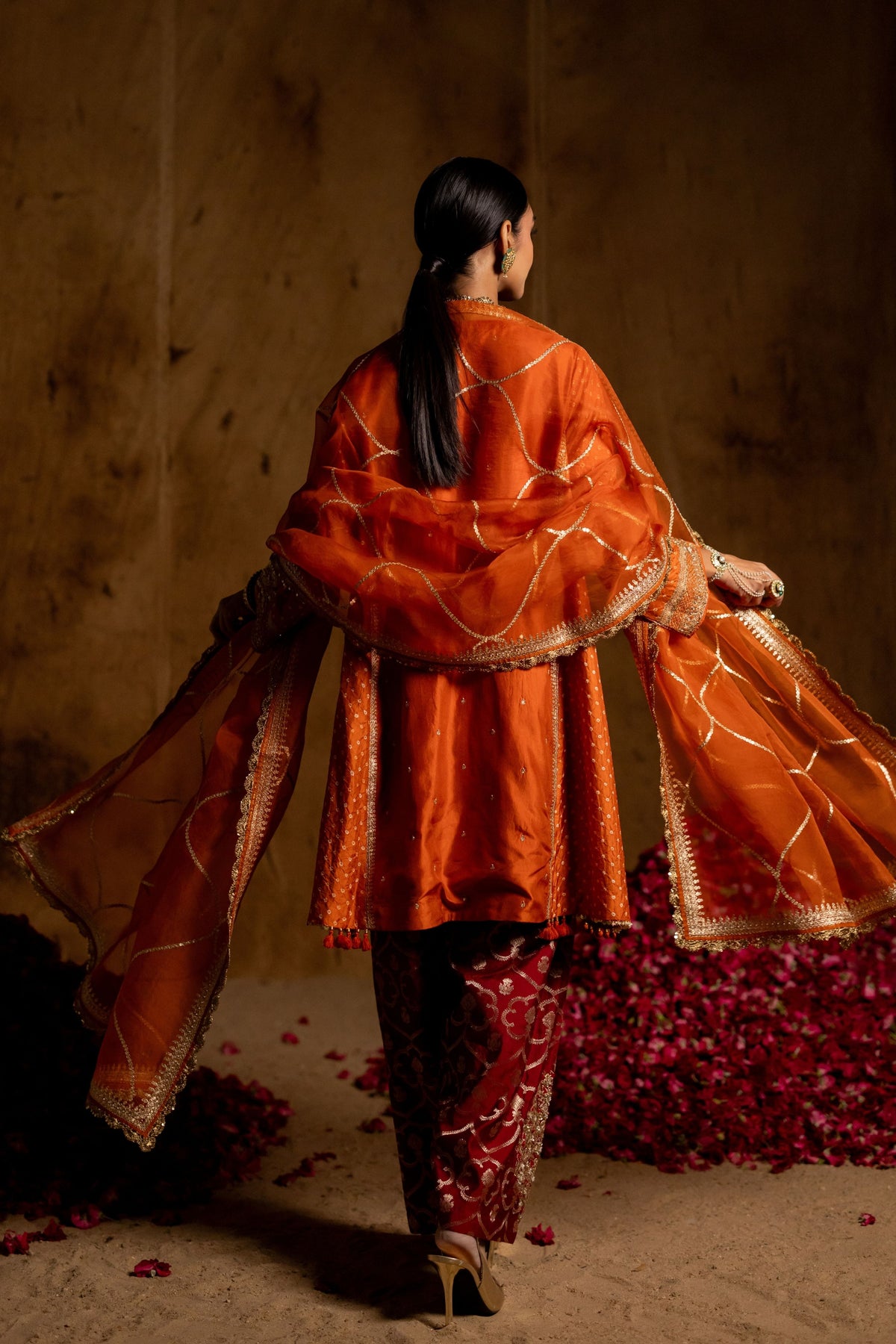 Rust Dupatta