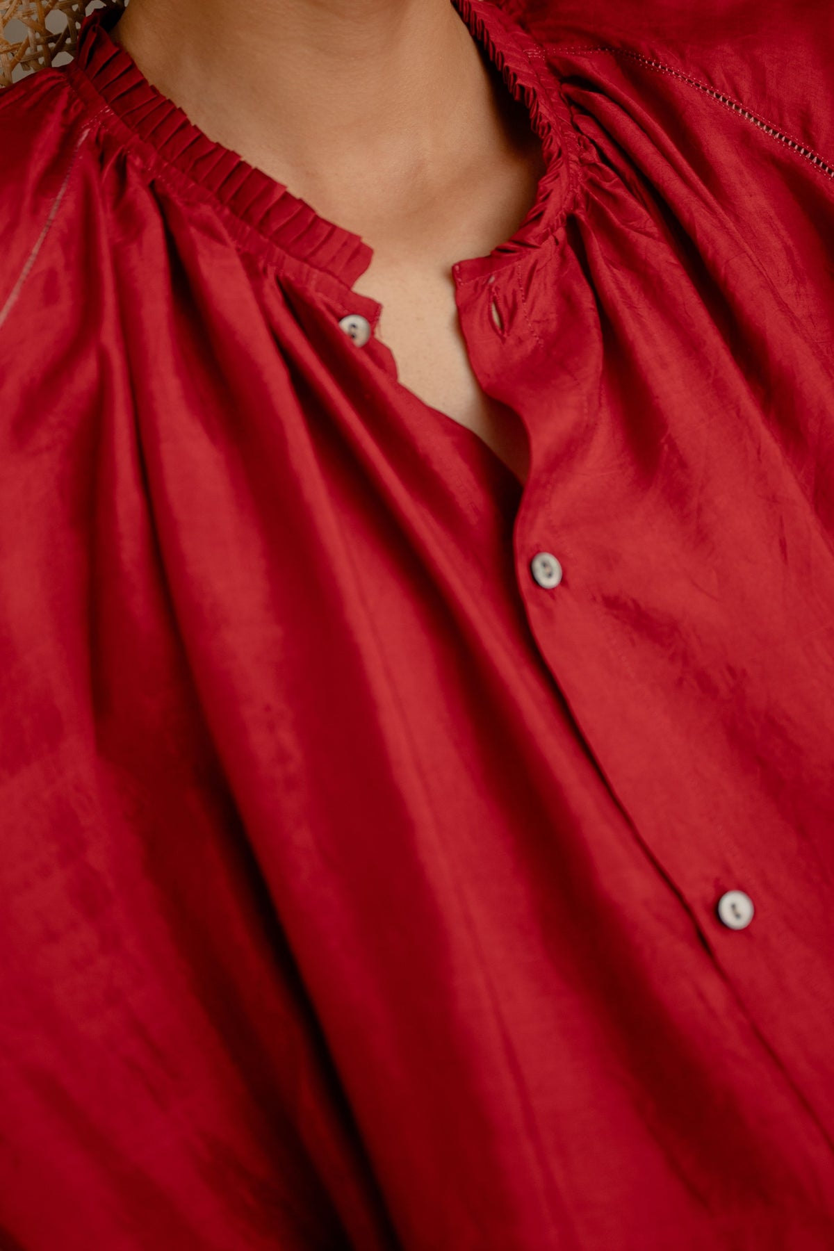 Crimson Red Carol Dress