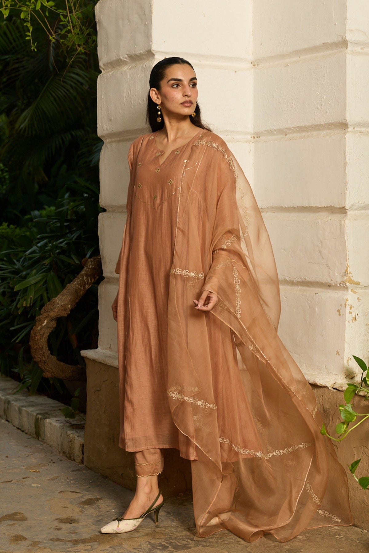 Mabel Fawn Kurta Set