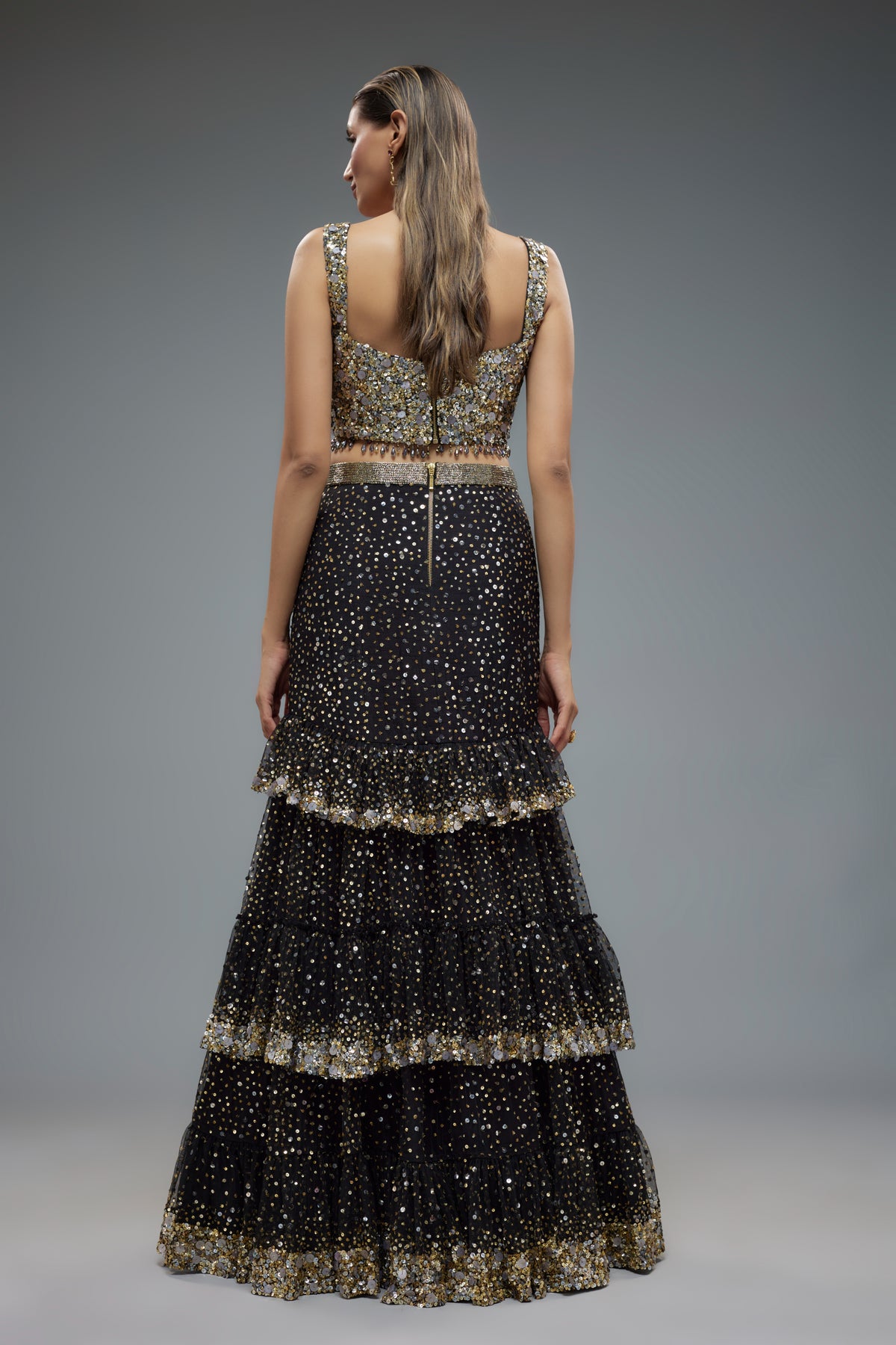 Embroidered Mermaid Lehenga Set