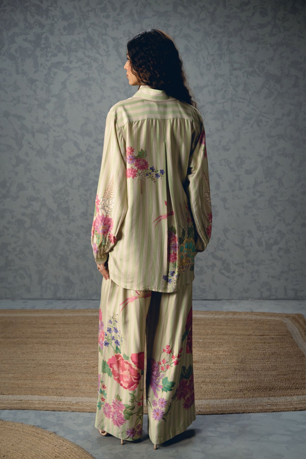 Aika Satin Green Set