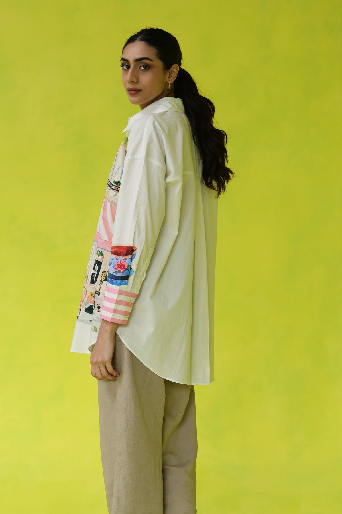 Espresso Run  Oversized Shirt