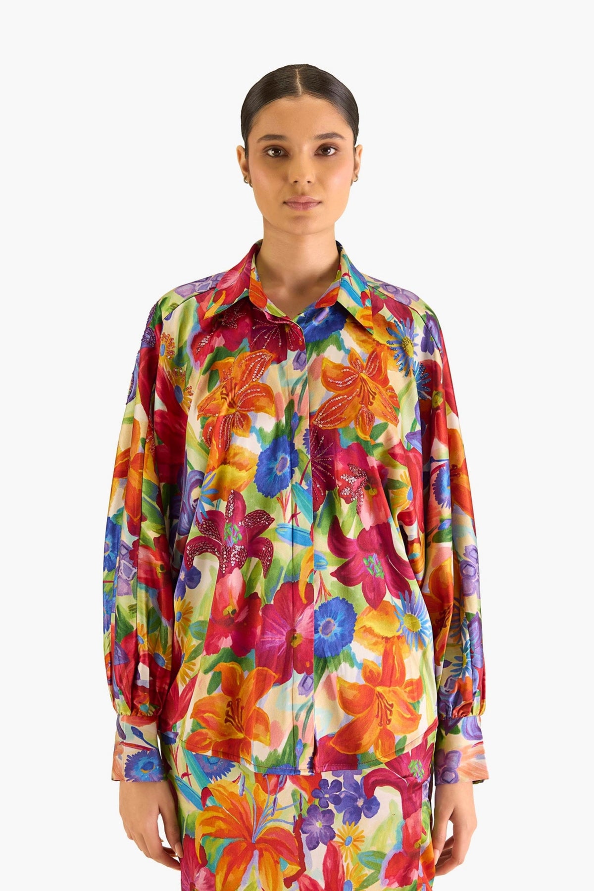 Hockney Floral Printed Shirt