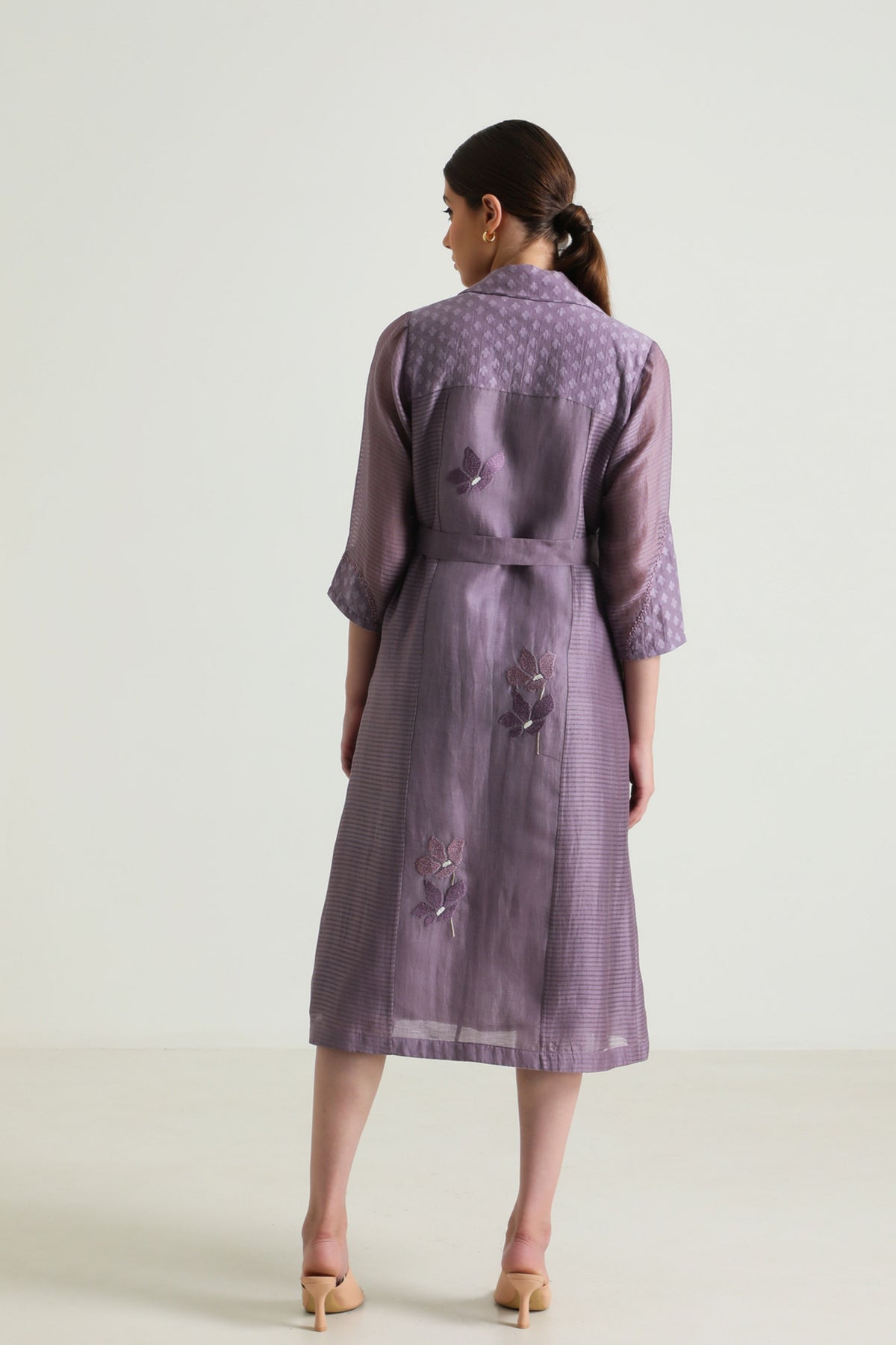 Mauve Jacket Dress Set