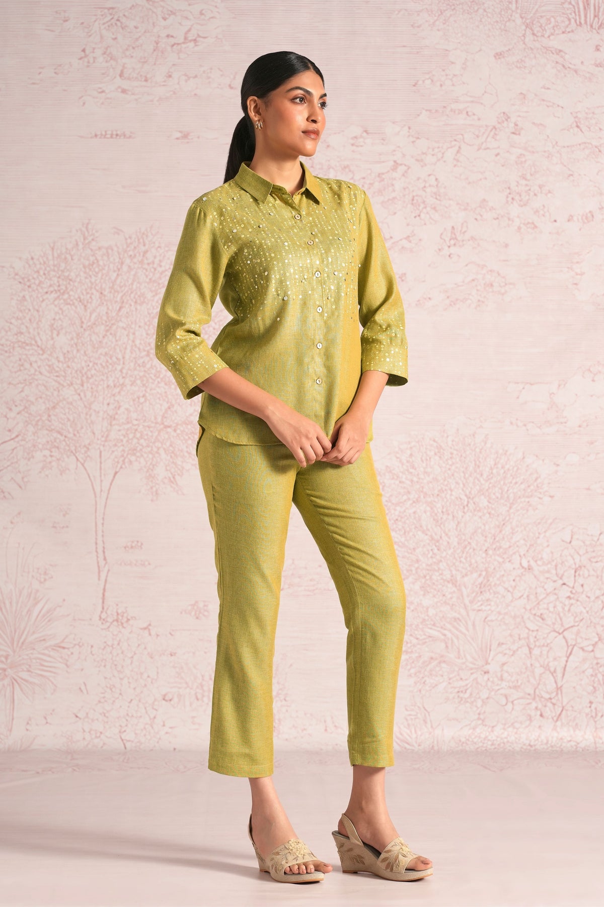 Strings Pear Co-ord Set