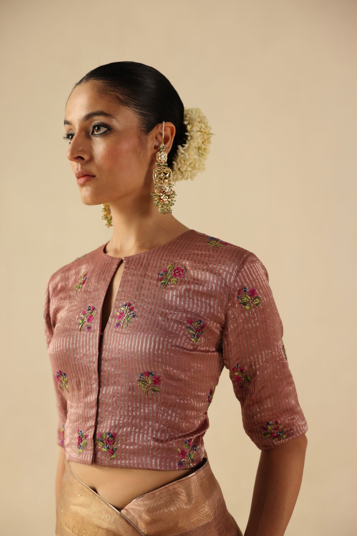 Peach Taj Gul Saree