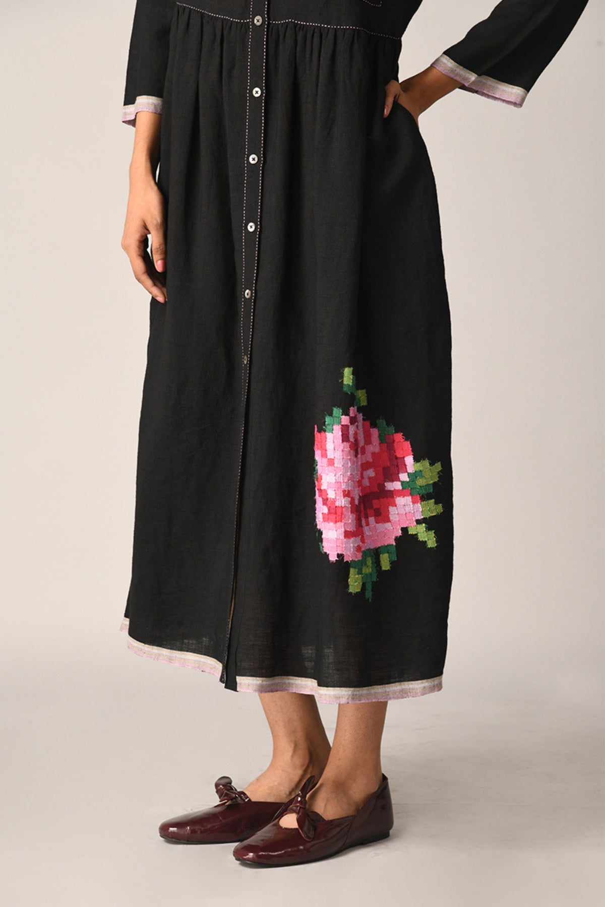 Bella Applique Embroidery Dress