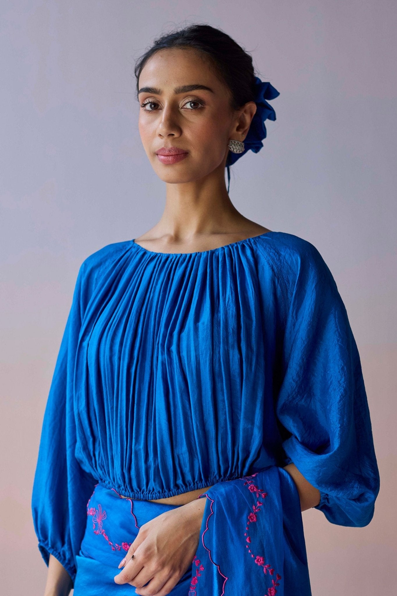 Moonshadow Blue Blouse - Surmaye - Elahe