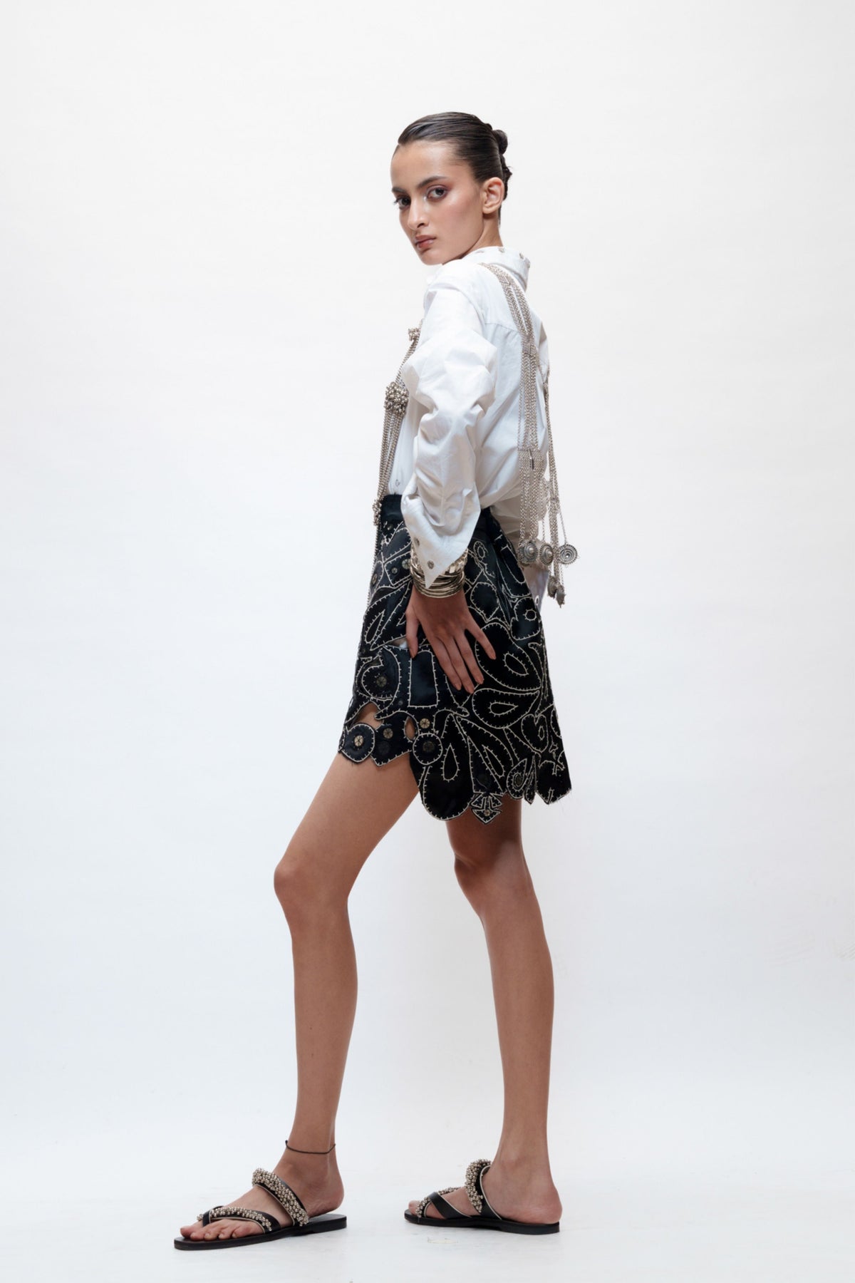 Embellished Tribal Skirt