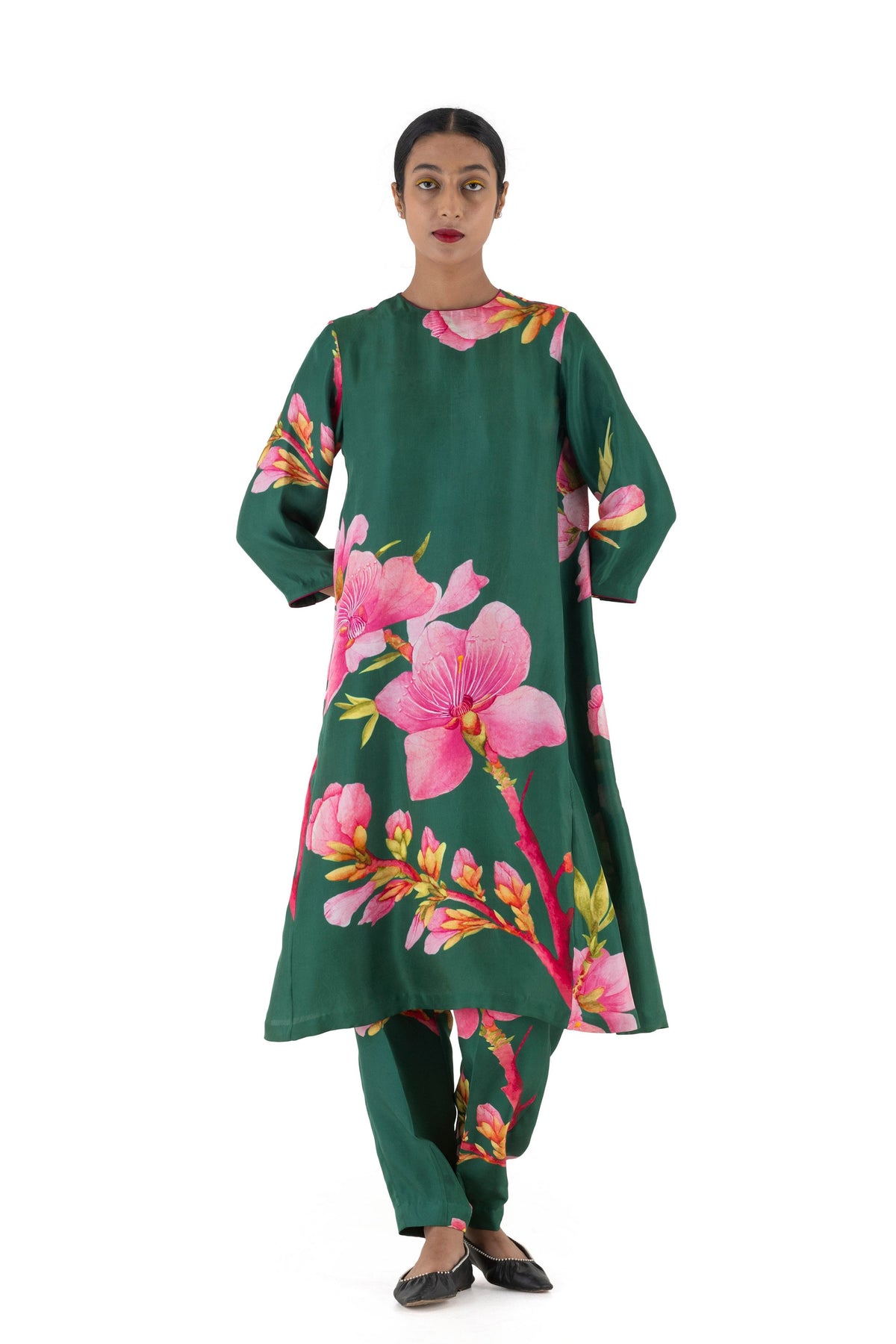 Jepun Green Kurta With Pants
