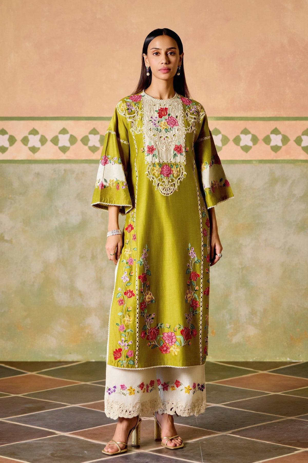 Olive Kurta Set