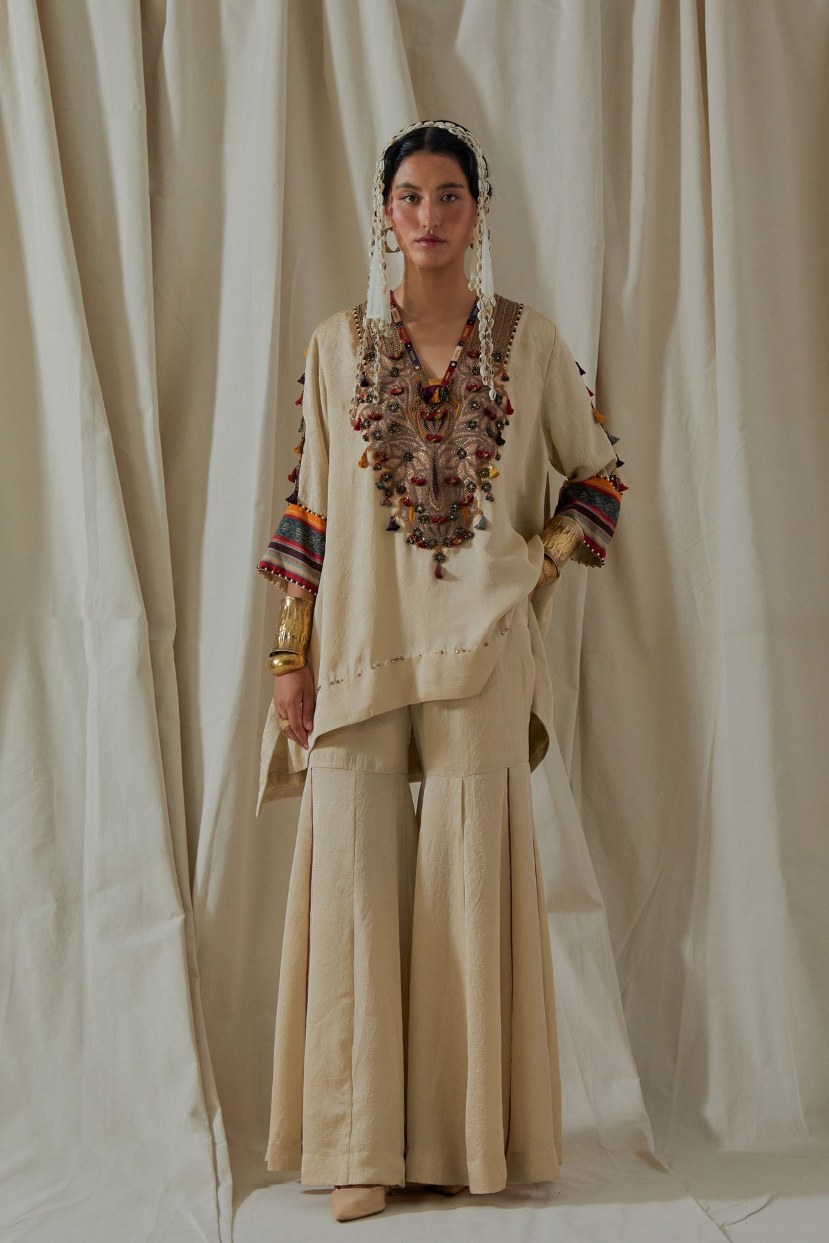 Mitra Short Kurta With Sharara