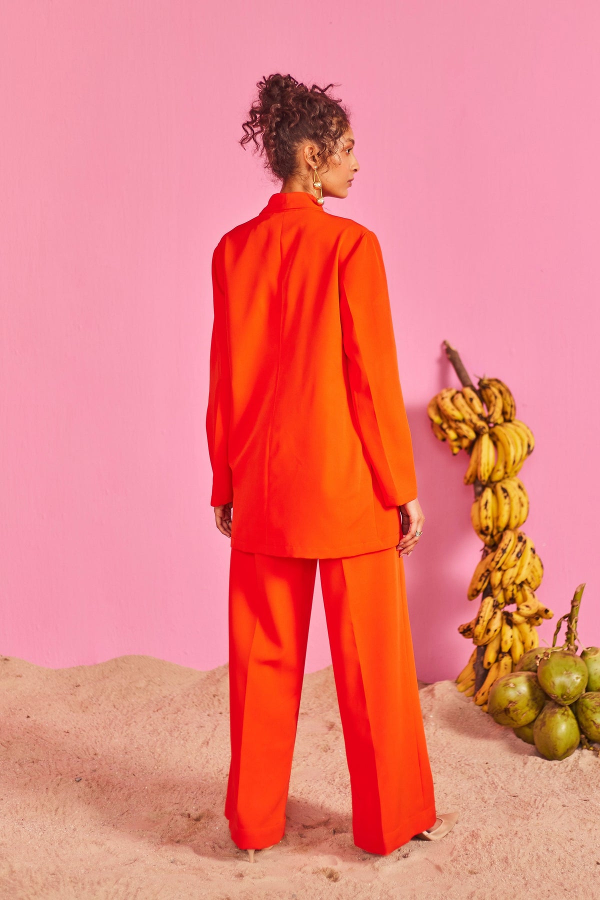 Red Beach Glamour Pant Suit