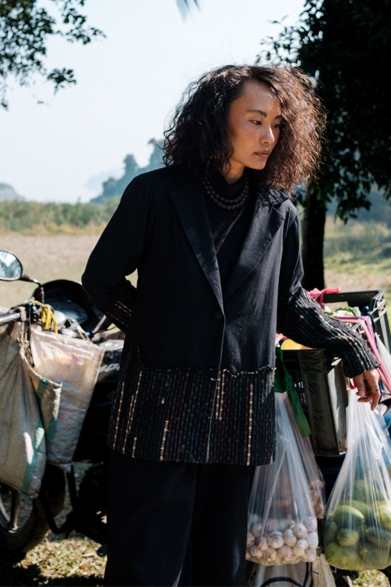 Elevated Sailor Black Flared Pants - The Terra Tribe - Elahe