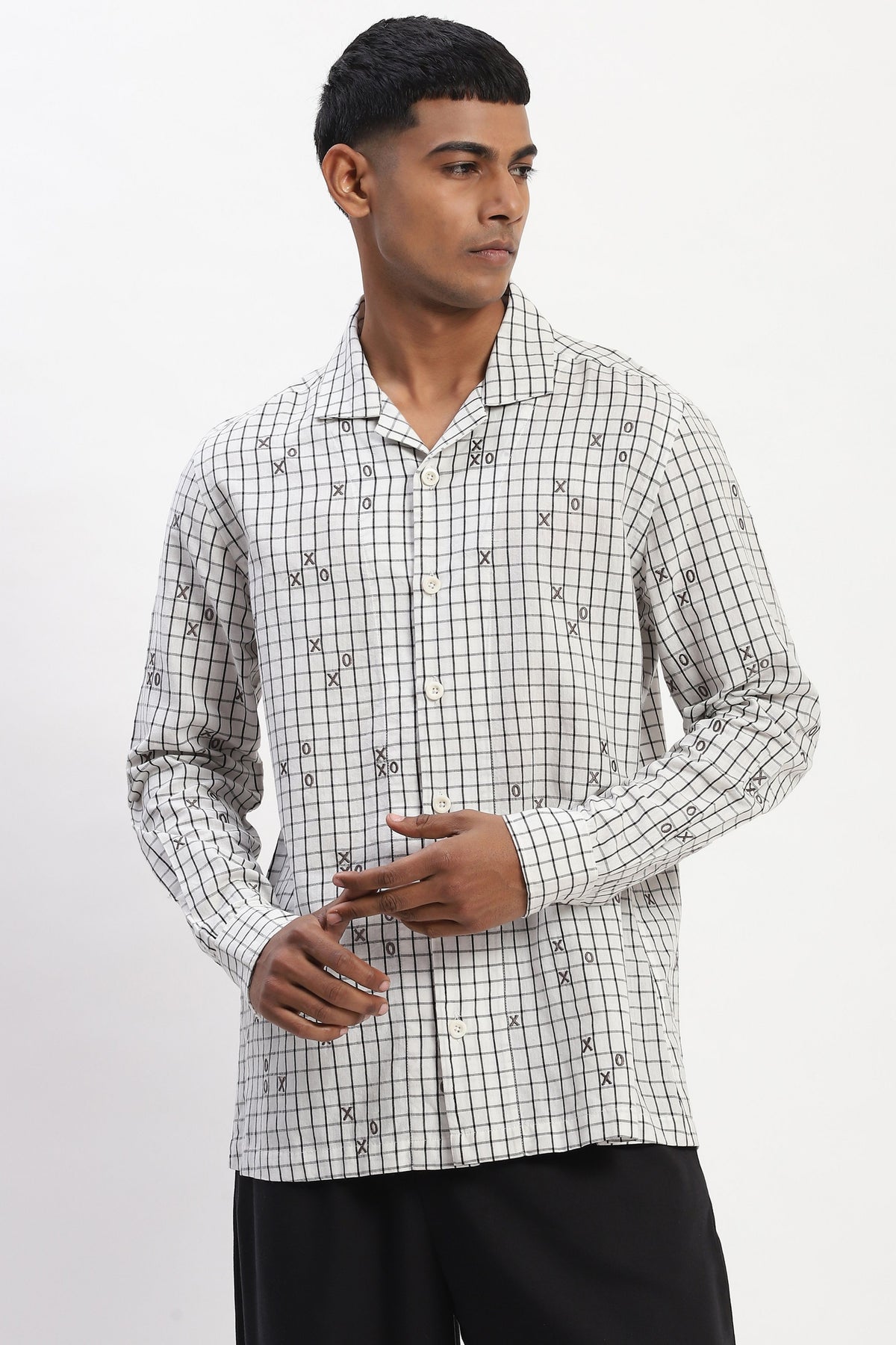White Tic Tac Toe Shirt
