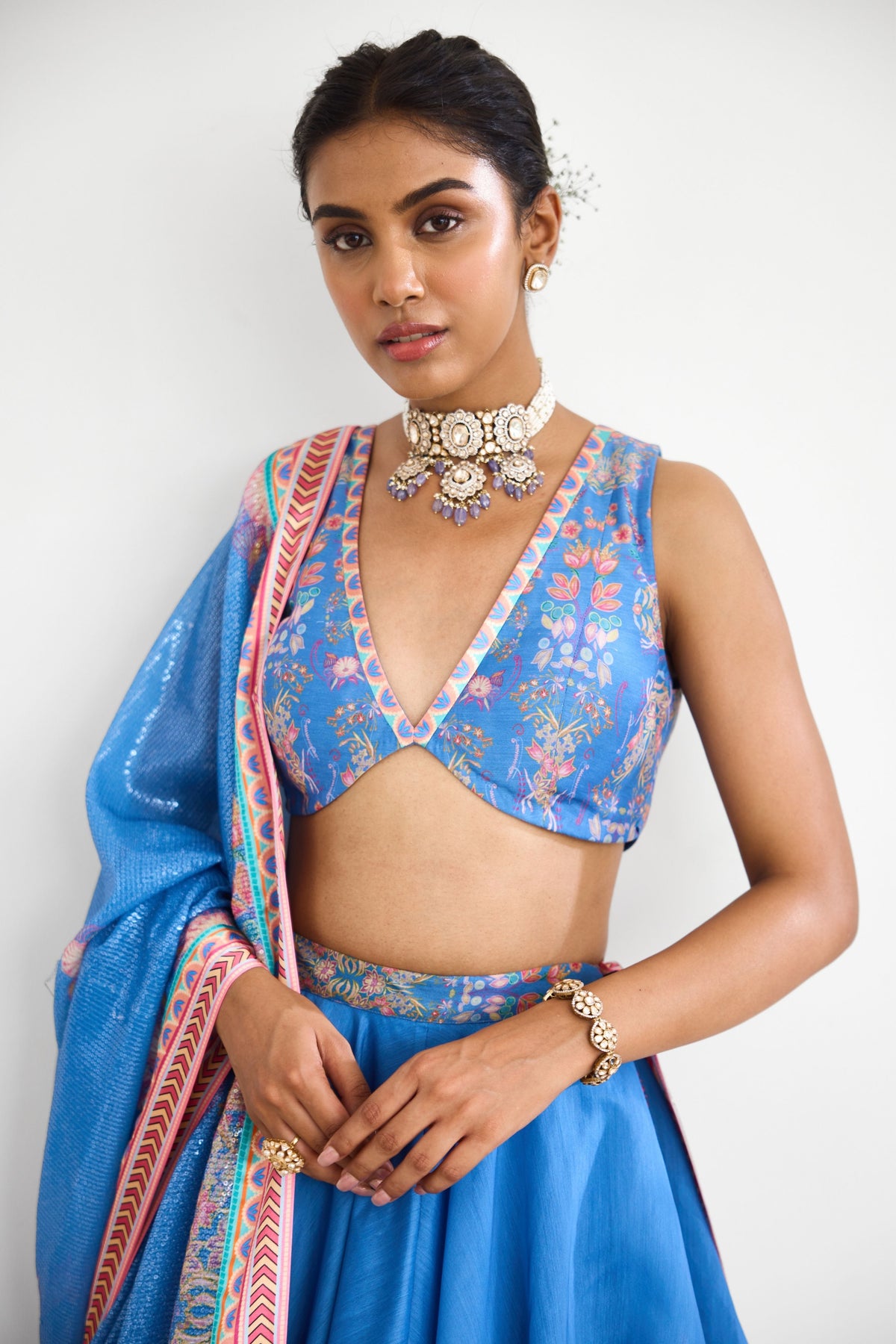 Blue Haze  Lehenga Set