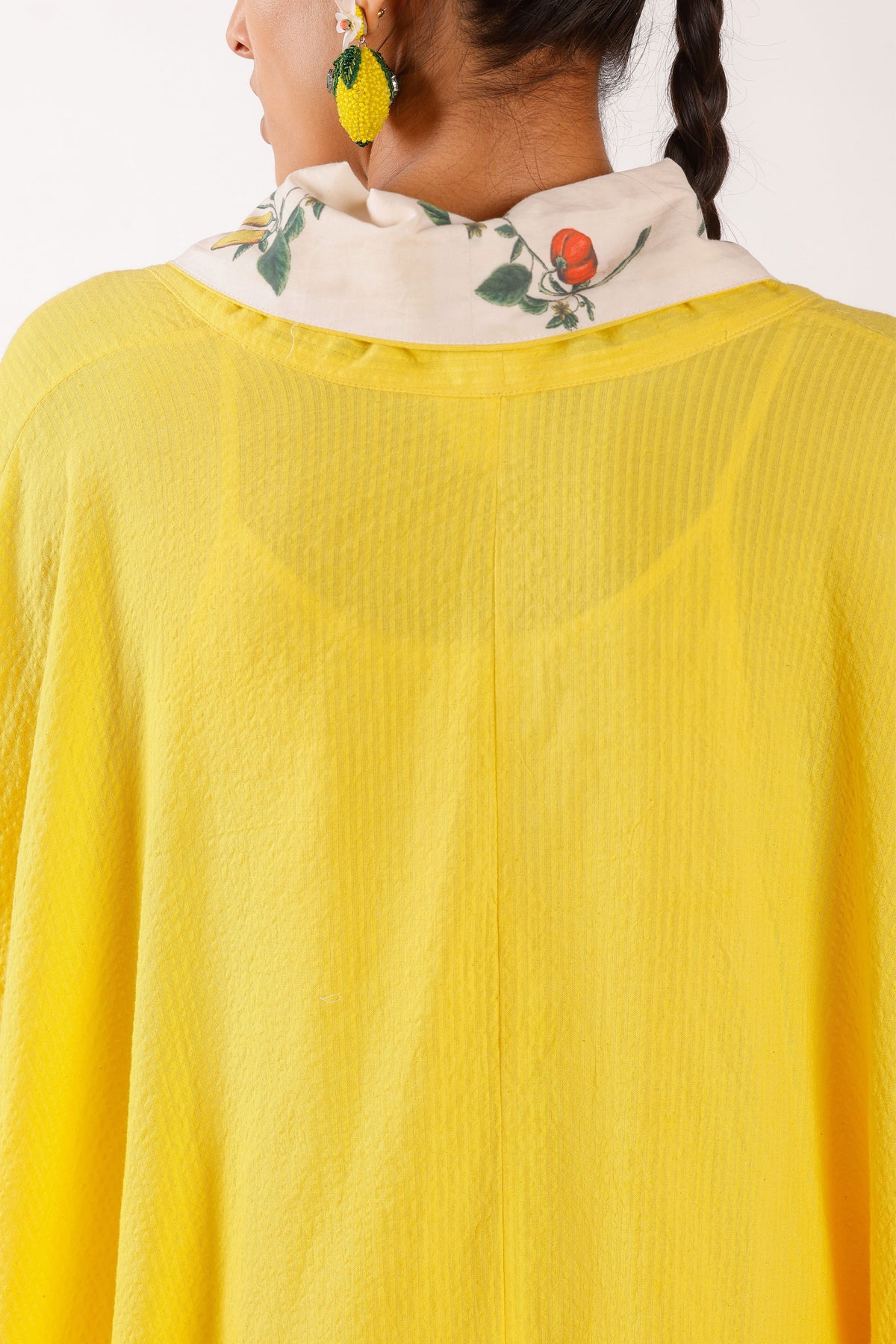 Chilli Print Yellow Shrug