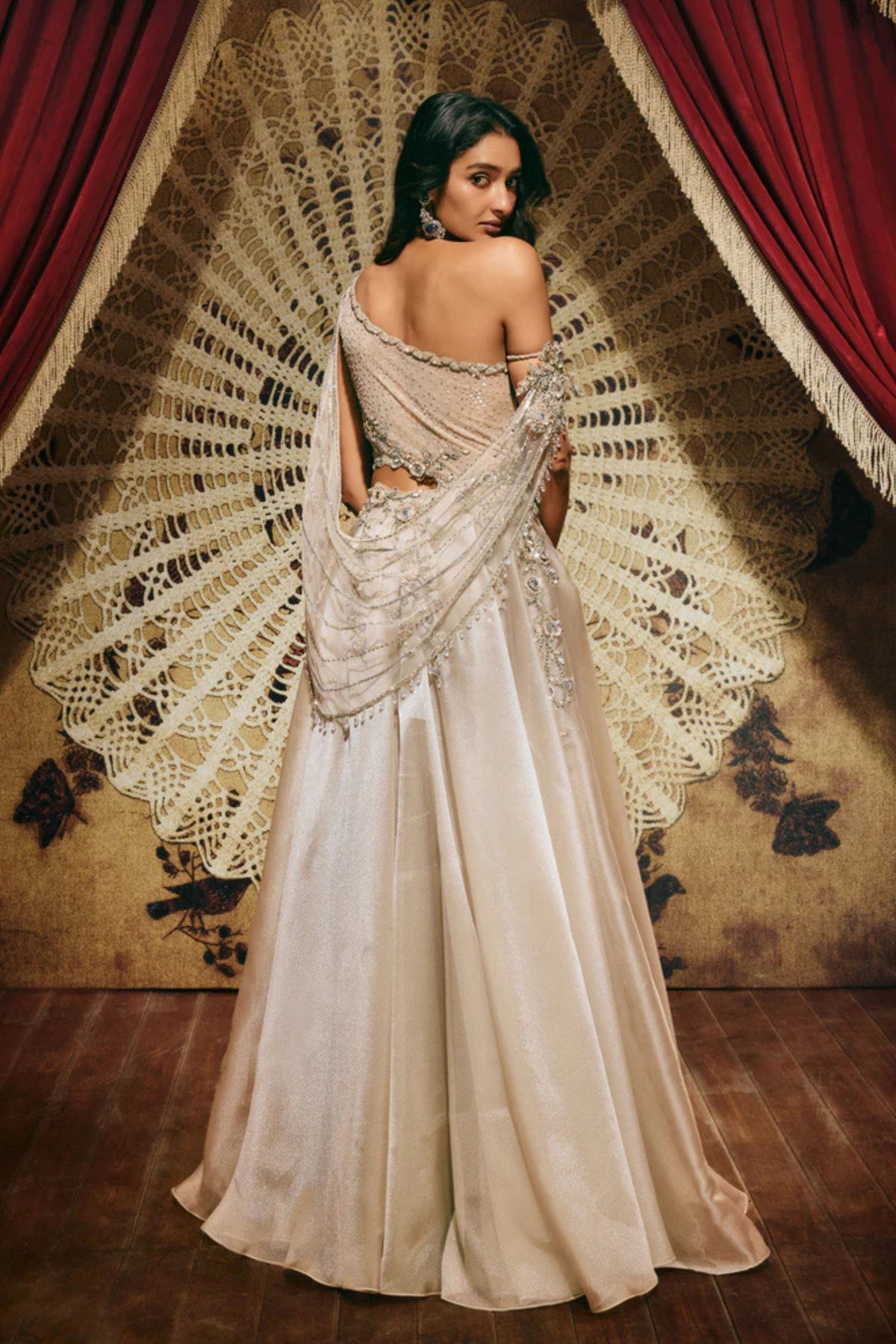 Agnes Silver Gown